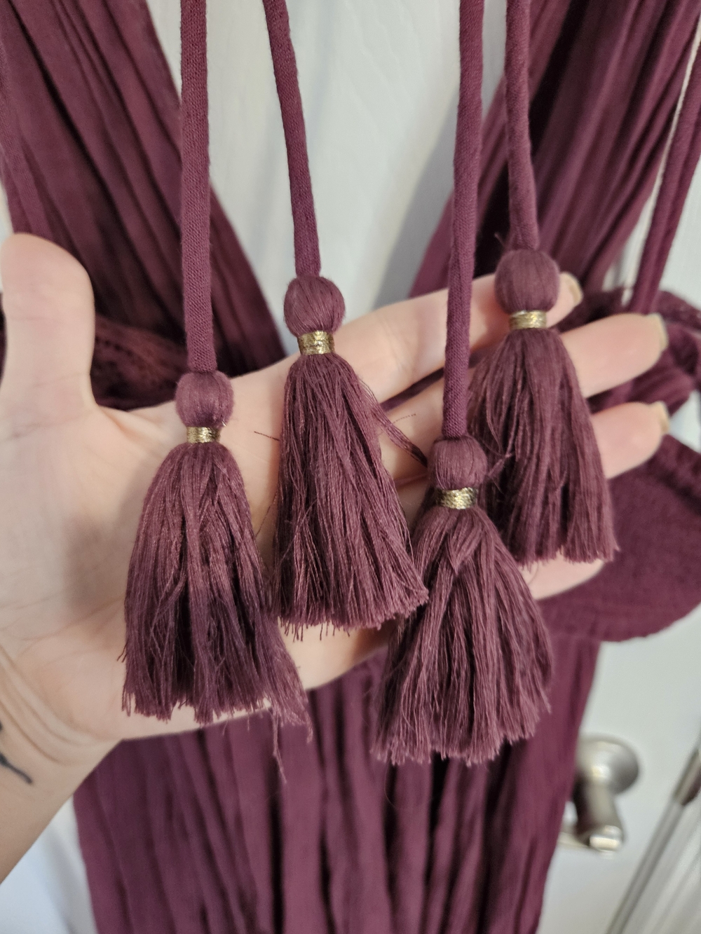 Free People Boho Tiered Maxi Dress - Plum - Picture 4 of 6